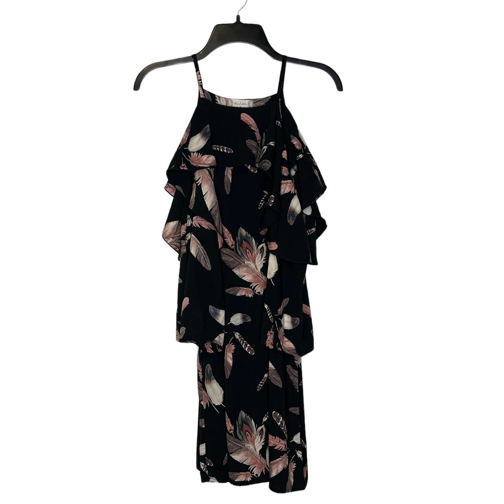 Altar'd State Feather Bay Cold Shoulder Mini Dress 3/4 Sleeve Women‎ Small NWT
